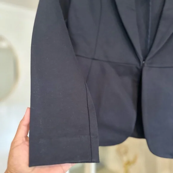 Quince Ultra-Stretch Ponte Blazer NAVY size small - Picture 2 of 5